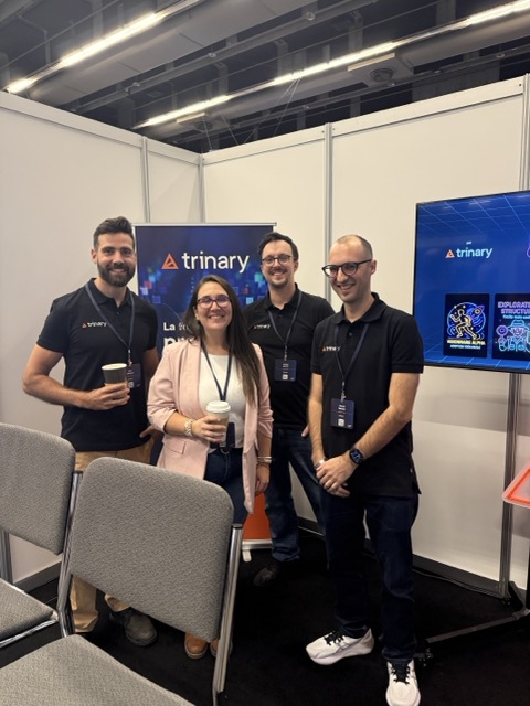 L'équipe de Trinary à notre kiosque de Stratégies PME